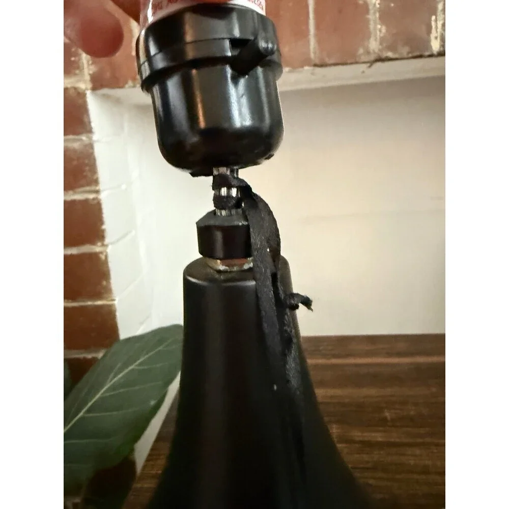 Black Teardrop Table Lamp Base